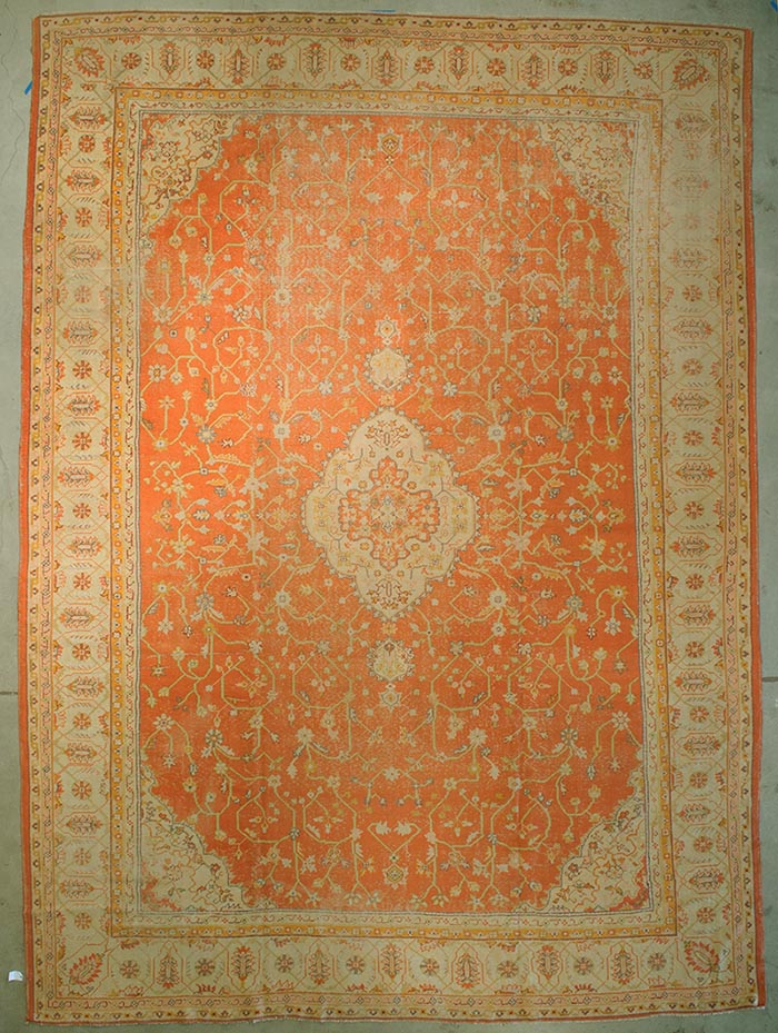 Antique Turkish Oushak rugs and more oriental carpet 43694-