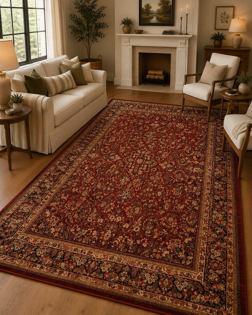 Antique Persian Sarouk 24546