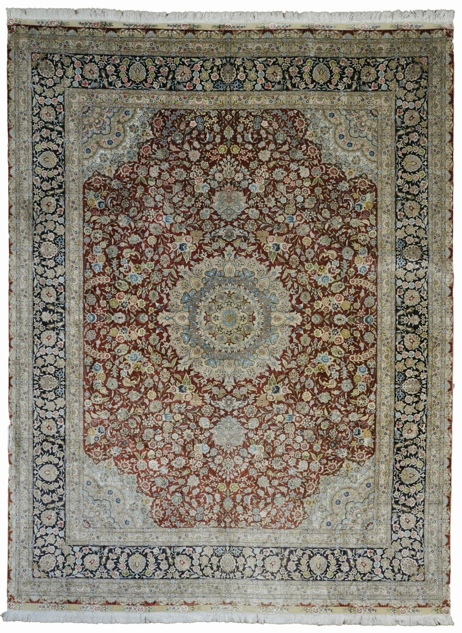 Fine SIlk Tabriz Rug 24483