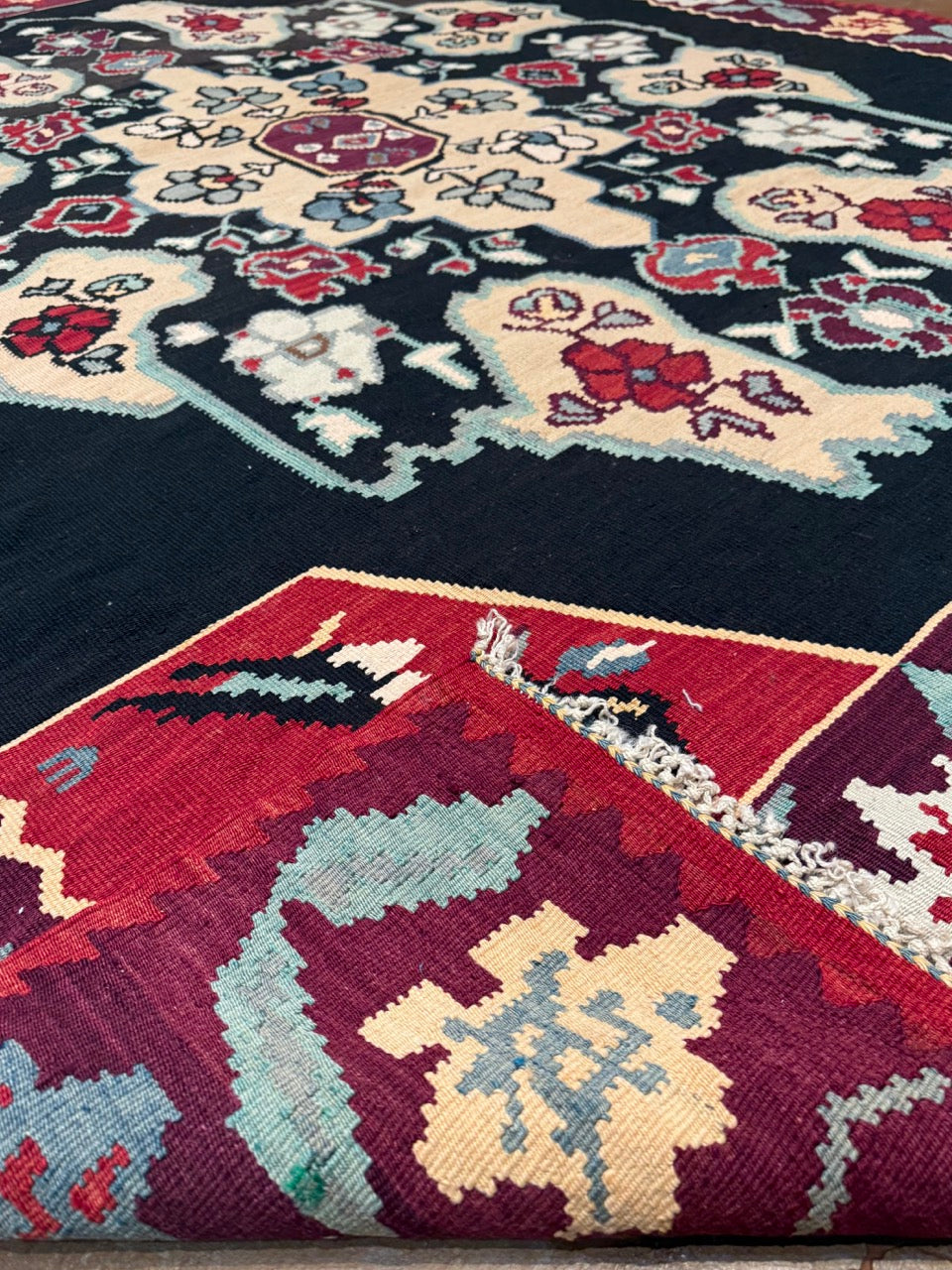 Antique Turkish Kelim 24395