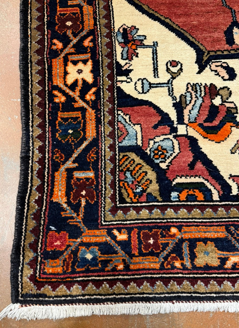 Fine Hamedan Rug 34499
