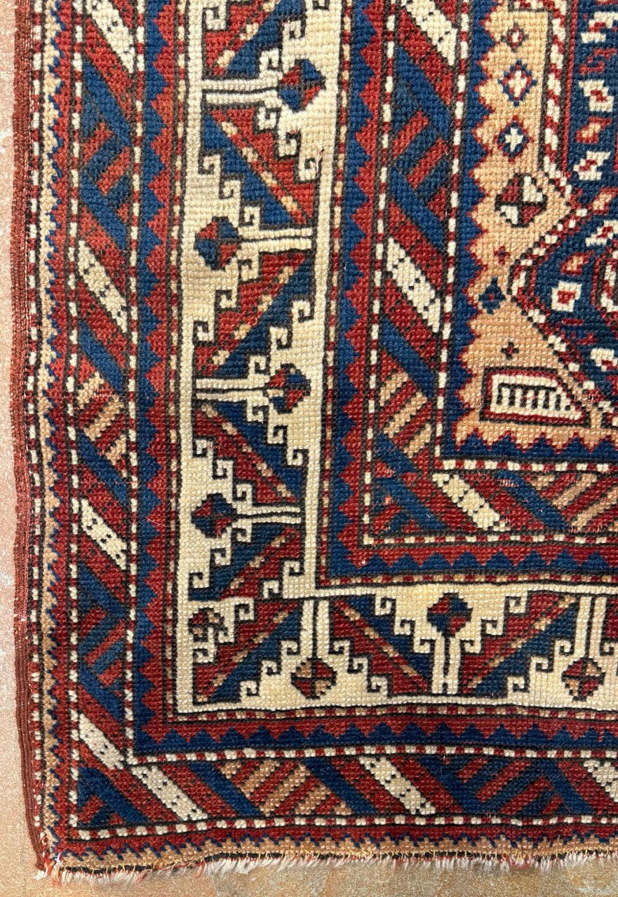 Rare Antique Kazak Rug 30018