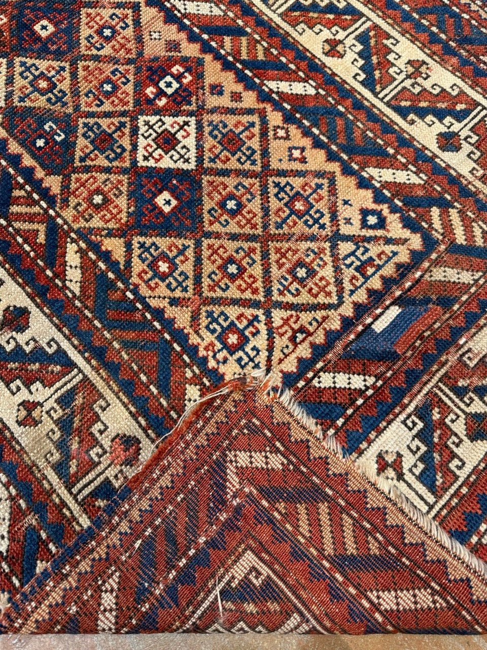 Rare Antique Kazak Rug 30018