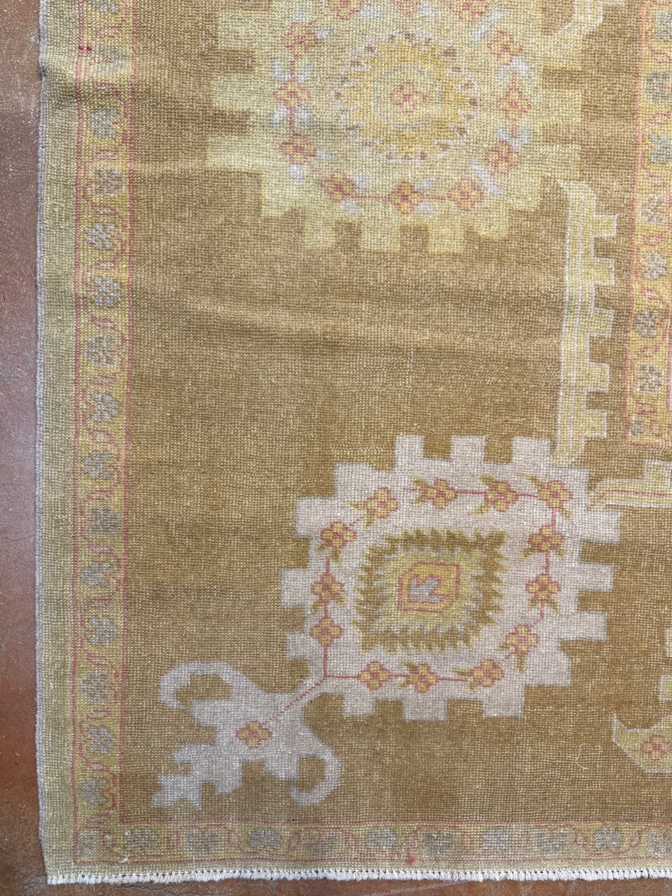 Vintage Turkish Oushak 34121