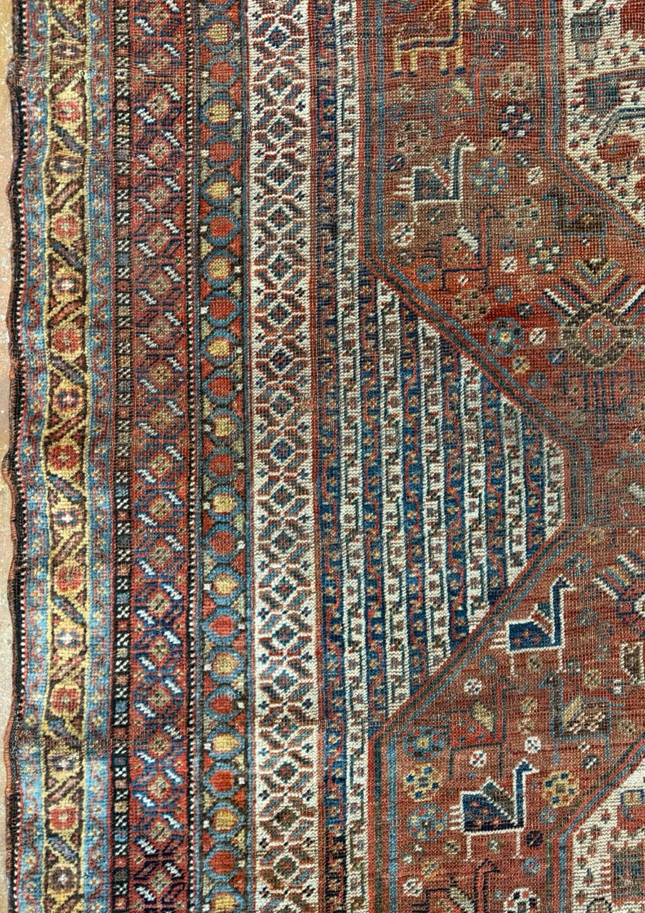 Antique Qashqai Rug 27793