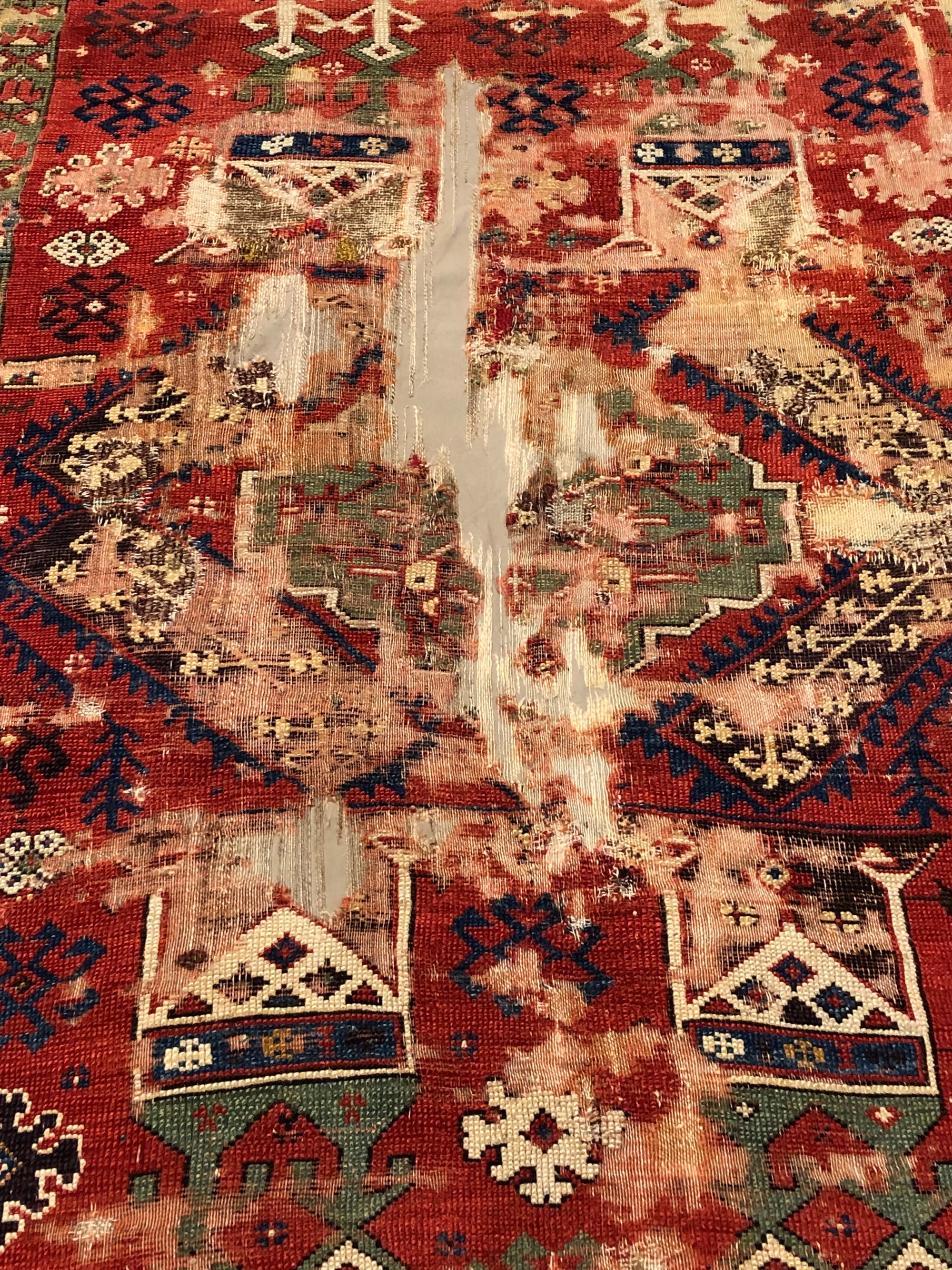 37889 17th Century Turkish Konya Rug