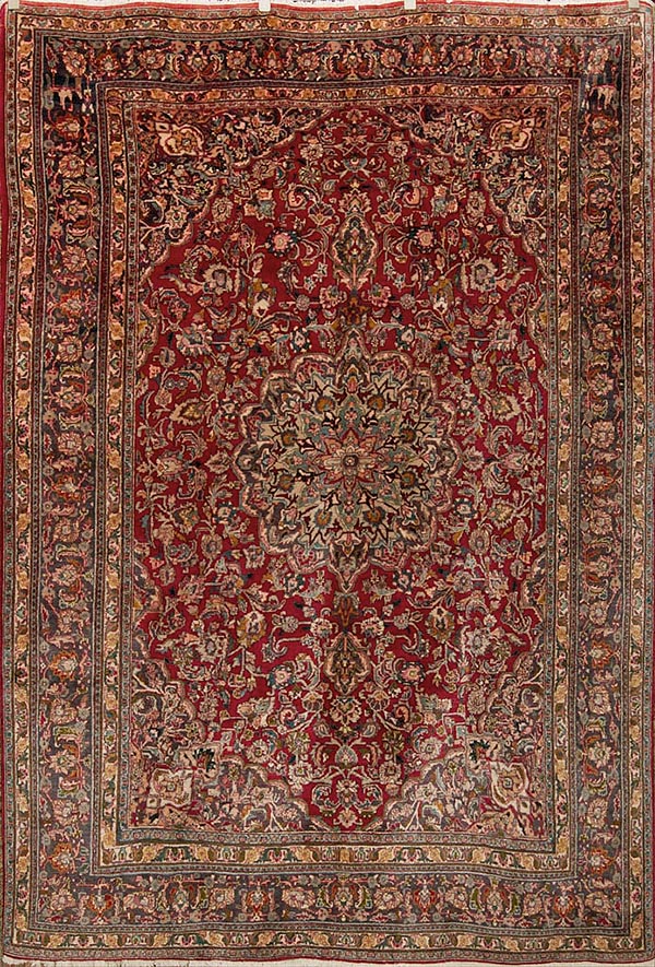 Semi Antique Mashad Rugs and more oriental carpet 35709-