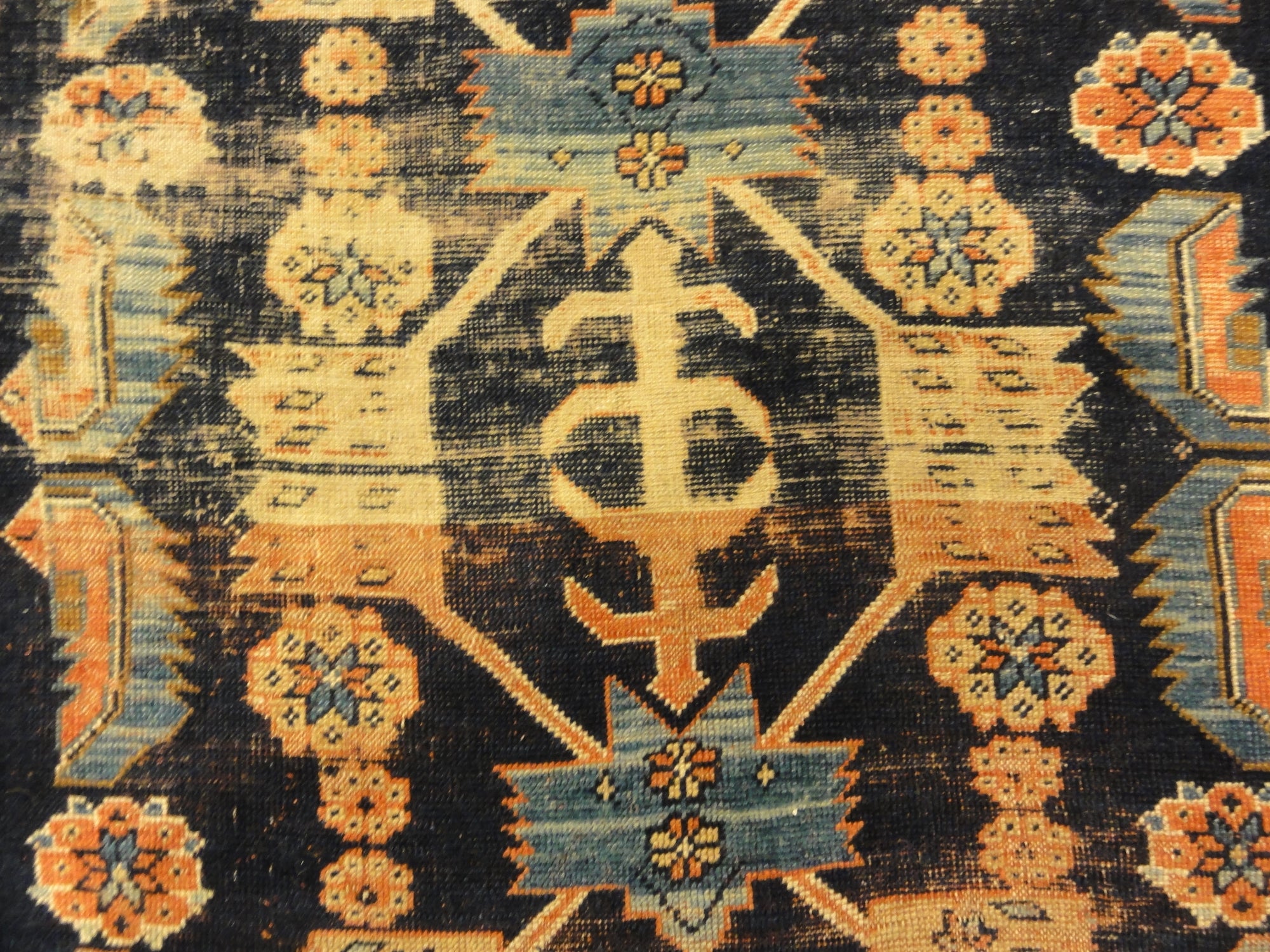 Antique Proto Kurdish Rug Early 19th Century. A piece of genuine authentic woven carpet art sold by Santa Barbara Design Center Rugs and More.