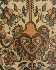 Antique 19th Century Village Persian Farahan Genuine Woven Carpet Art Authentic Intricate