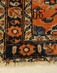 Antique Persian Malayar Vase of Flowers Bagface. A piece of genuine authentic antique woven carpet art sold by the Santa Barbara Design Center Rugs and More