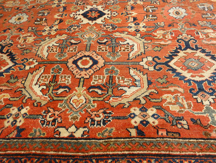 Antique Sultanabad Mahal Rug Santa Barbara Design Center