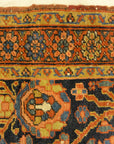 30709 Antique Heriz Rug with a Unique Field