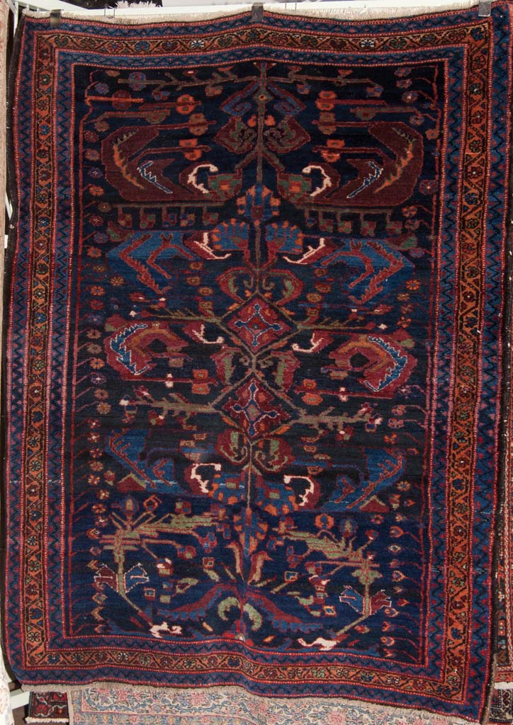 Antique Bakhtiari Persian Rug