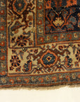 30131 Antique Halvai Bijar Mid 19th Century Wool Foundation Rug