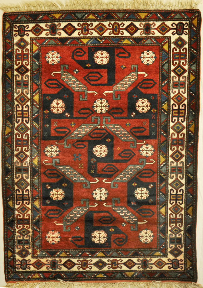 Vintage Kazak Pin Wheel rugs and more -