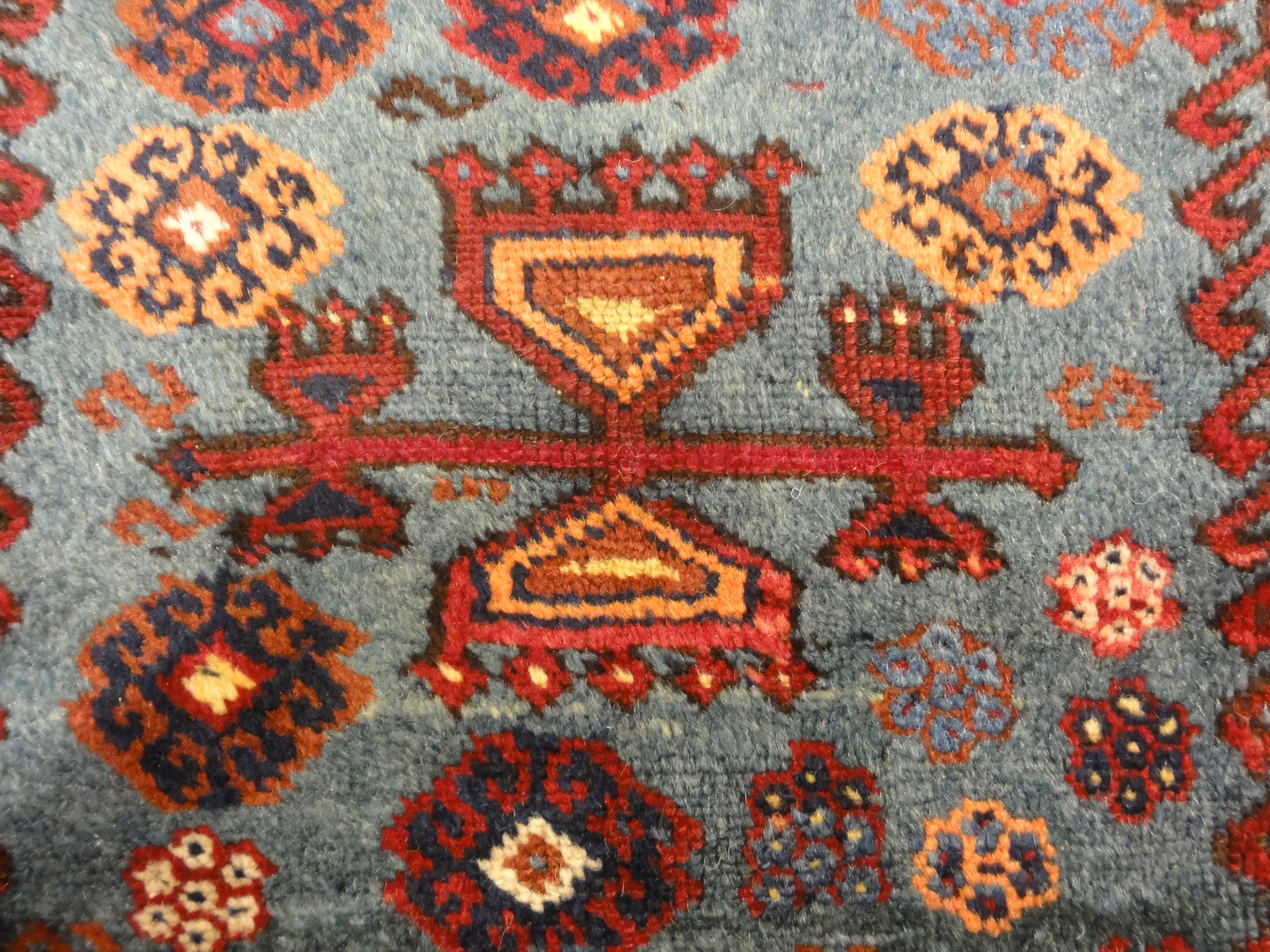 30245 Antique Turkish Yuruk Rare Prayer Rug
