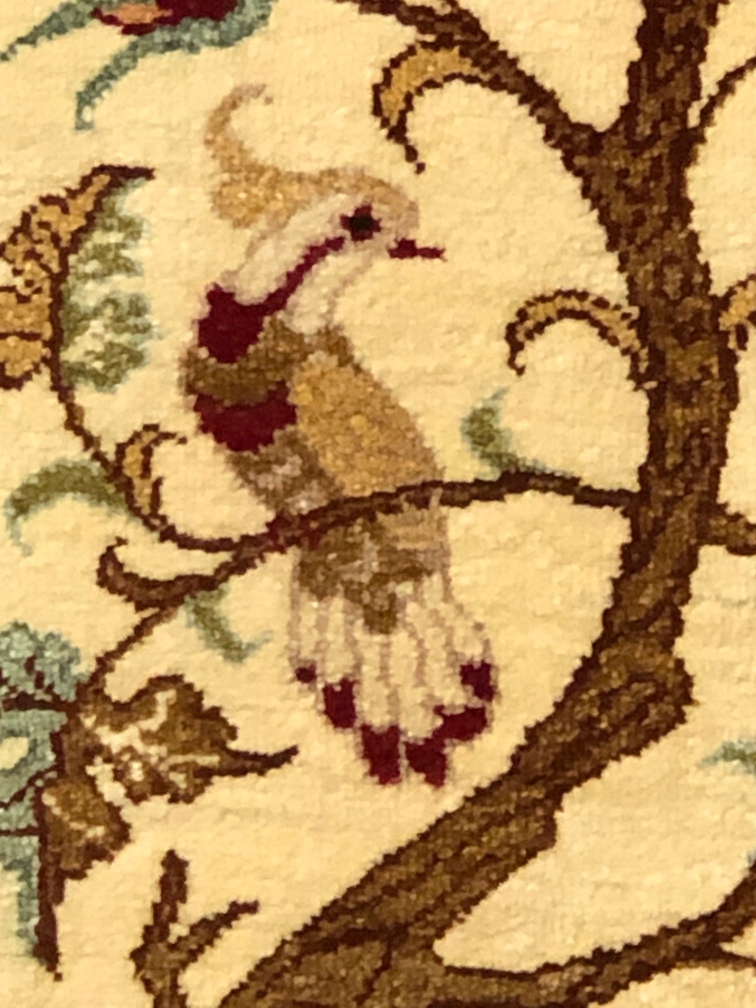 37909 Vintage Fine Persian Silk Rug