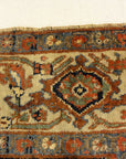 30131 Antique Halvai Bijar Mid 19th Century Wool Foundation Rug