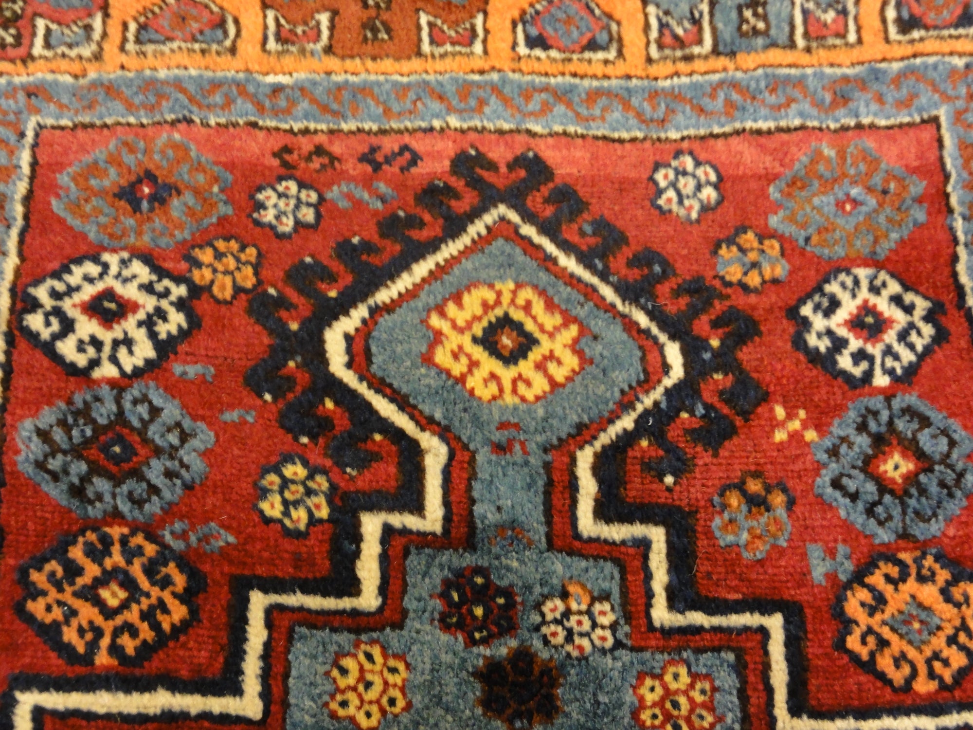 30245 Antique Turkish Yuruk Rare Prayer Rug