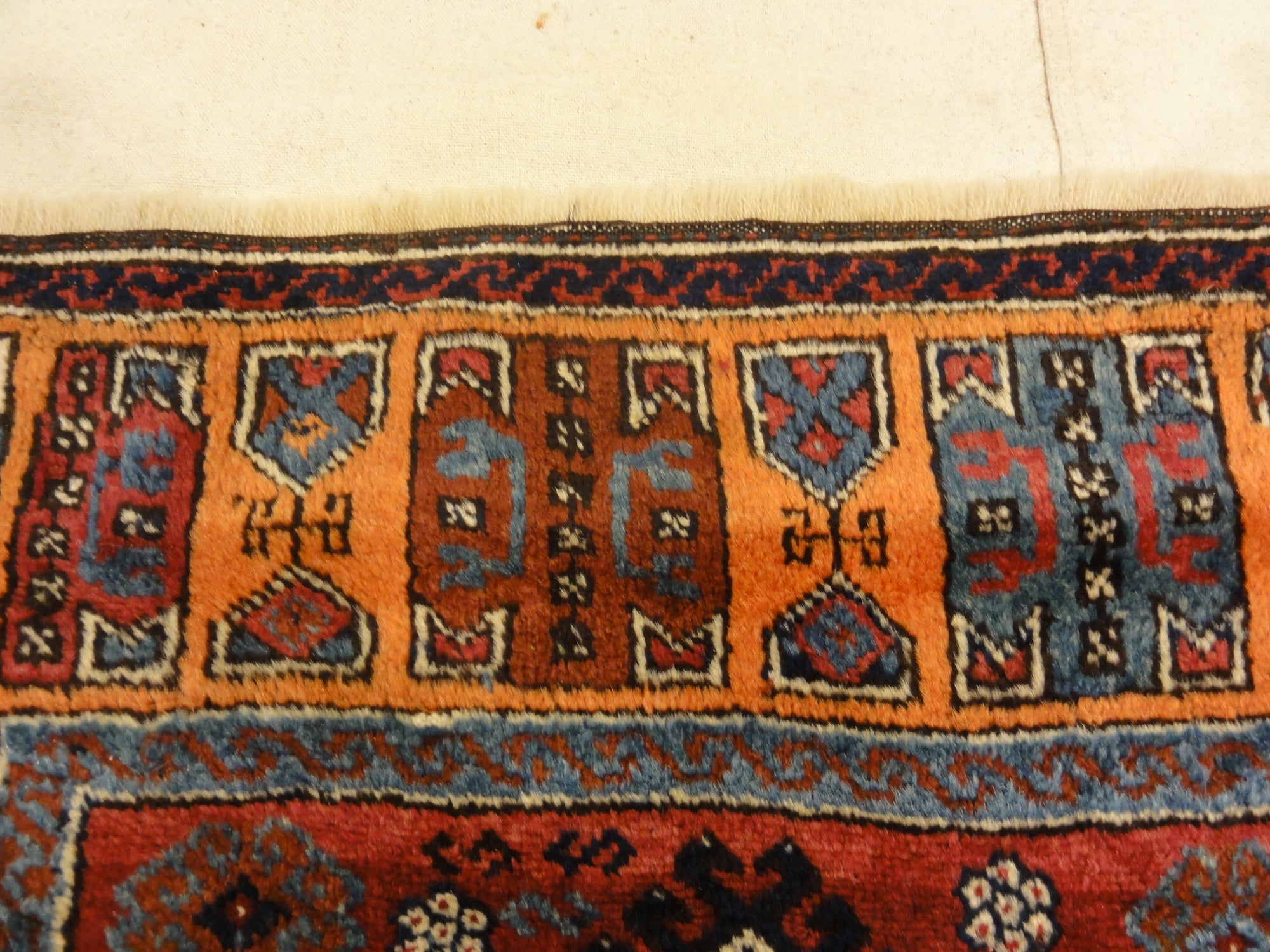 30245 Antique Turkish Yuruk Rare Prayer Rug