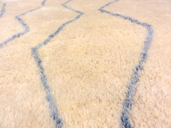 Natural blue lines Moroccan | Rugs & More | Santa Barbara Design Center