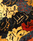 Antique Sultan's Head Silk Meditation Rug: Garden Of Paradise