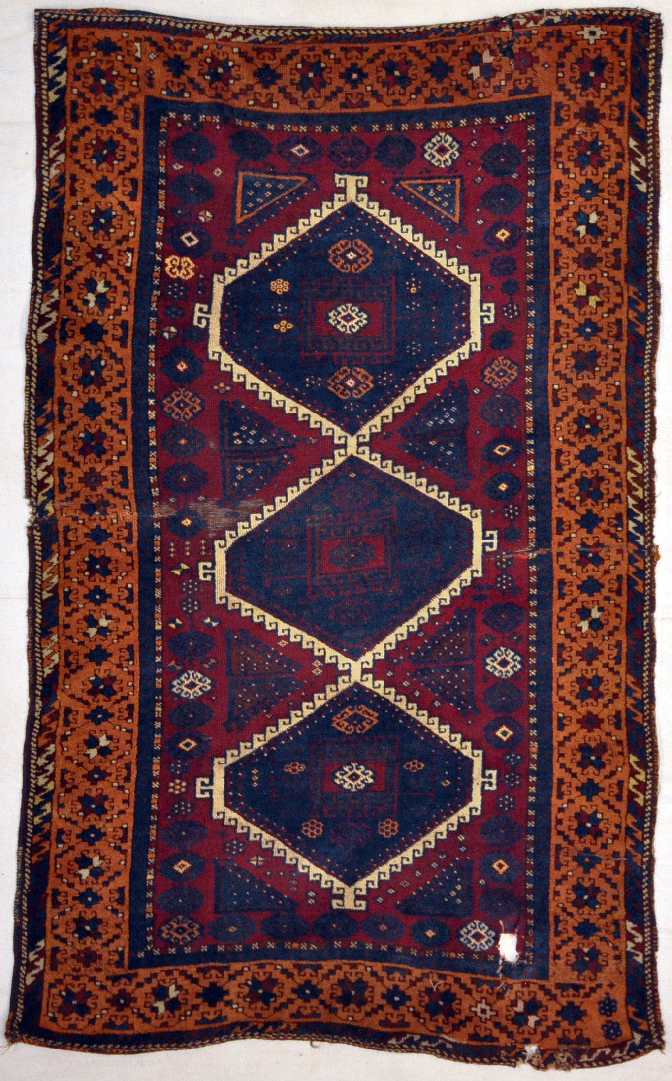 30064 Antique Colorful Turkish Rug
