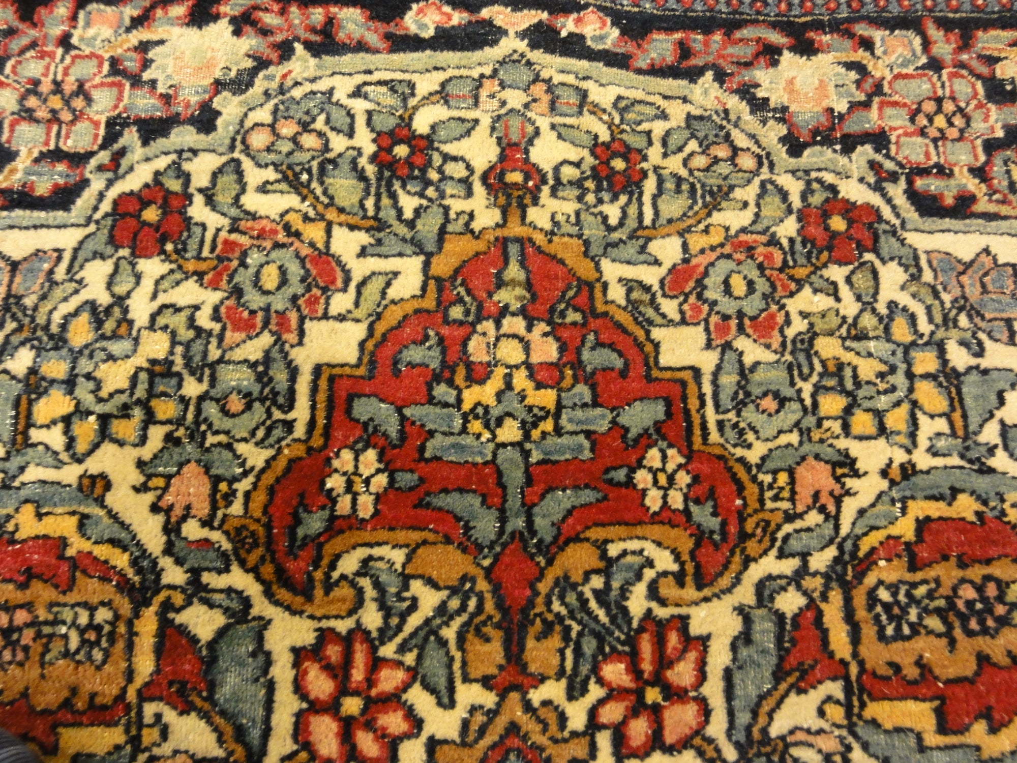36243 Antique Kerman Rug Circa 1890