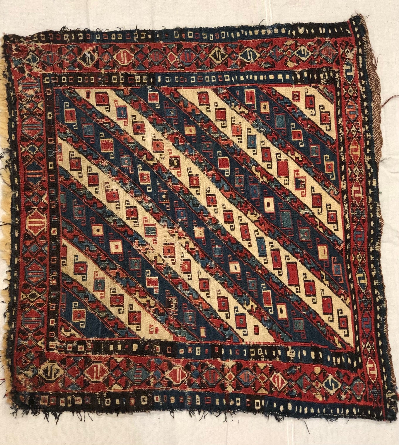 Antique Caucasian Sumak bag face-Rugsandmore