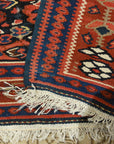 Antique Bijar Kelim Rug. A piece of genuine authentic woven carpet art sold by Santa Barbara Design Center, Rugs and More.