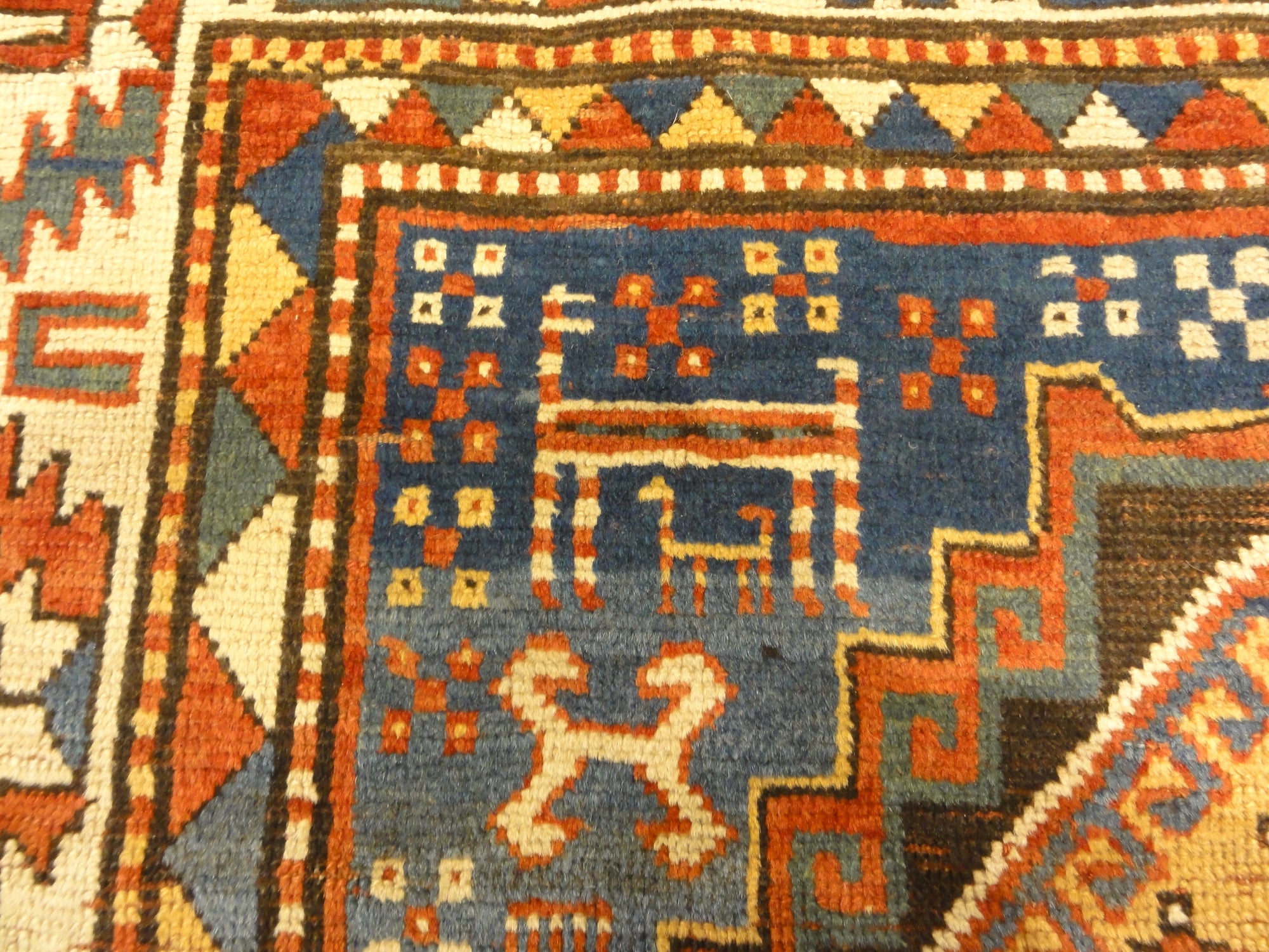 30488 Good Quality Antique Kazak Rug from 19th Century