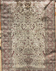 Rare Antique Silk Mohtasham Kashan