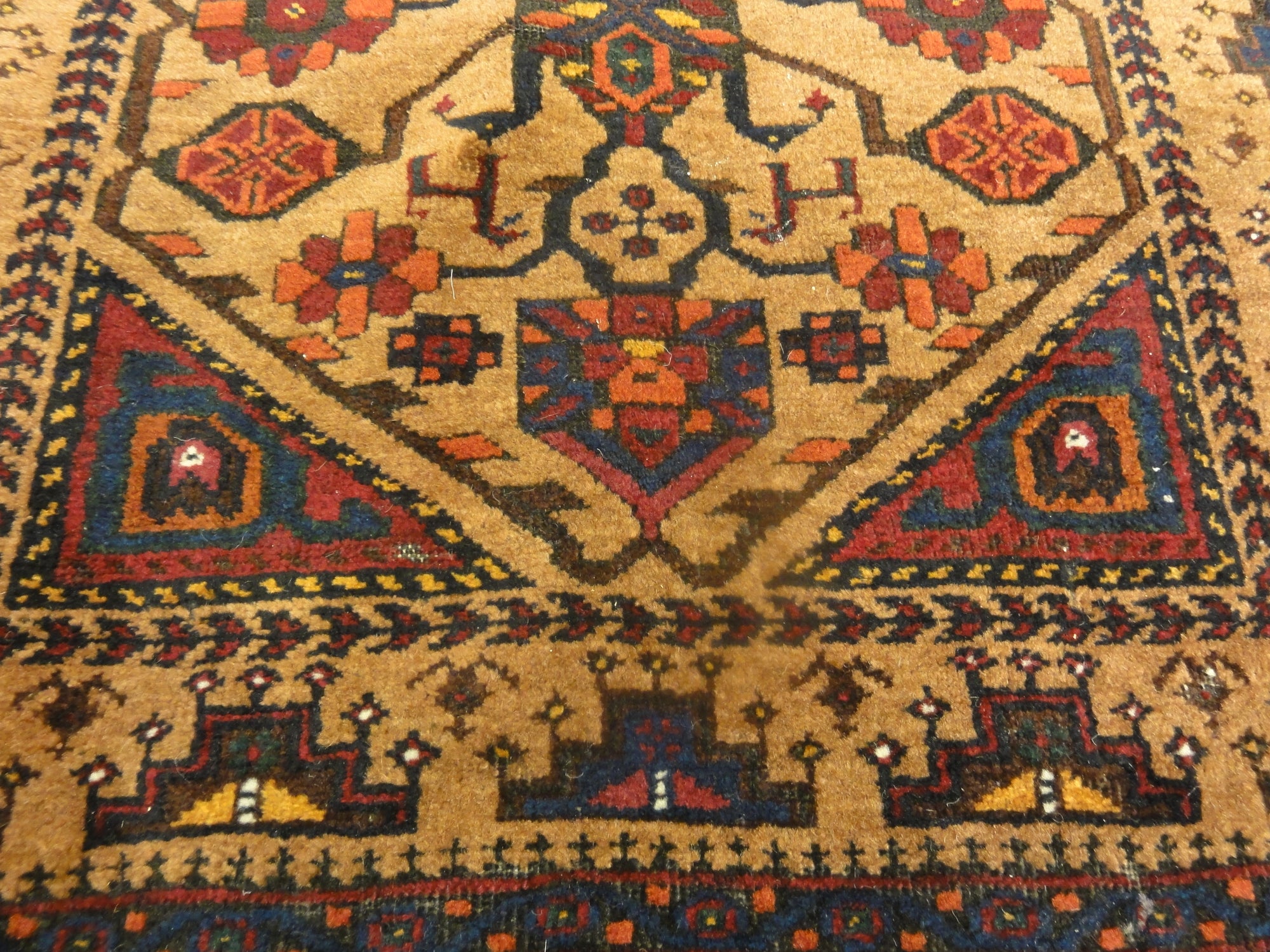 30315 Antique Original Baluch Tree of Life Prayer Meditation Rug